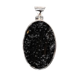 Ciondolo in Tectite Casuale in Argento Sterling 925