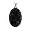 Random Tectite Pendant in Sterling Silver 925