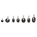 Black Star Random Pendant in Sterling Silver 925