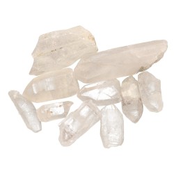 Punte di Quarzo Bianco Grezzo Qualità B