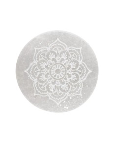 Placa circular de flor...