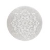 Piastra Circolare di Selenite Fiore Geometrico Extra