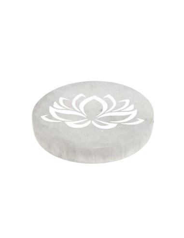 Piastra circolare di Selenite Fiore...