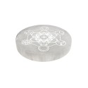 Circular Selenite Chakras Extra Chakra Plate