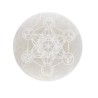 Piastra Circolare di Selenite Chakra Extra