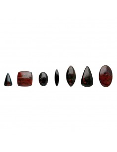 Cabochão de jaspe sanguíneo