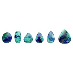 Cabochon di Azurite Uccello Blu
