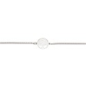 Pulseira entrançada com árvore da vida em prata de lei 925