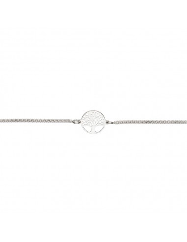 Braided Bracelet with Tree of Life in...