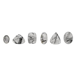 Cabochon di Quarzo Turmalinato