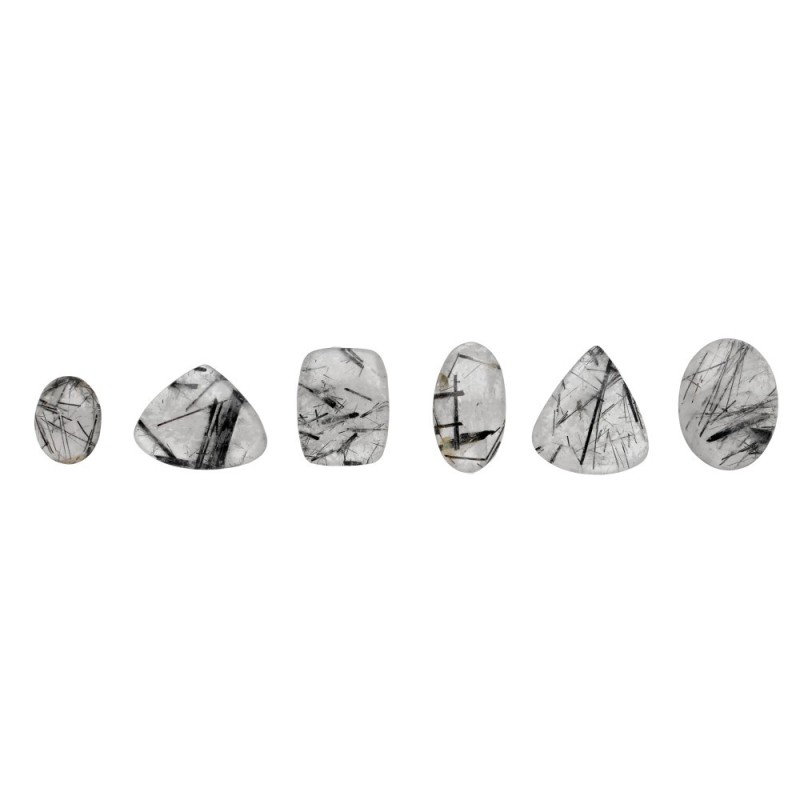 Cabochon di Quarzo Turmalinato