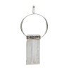 Pendente in Selenite a Cerchio in Bagno d'Argento