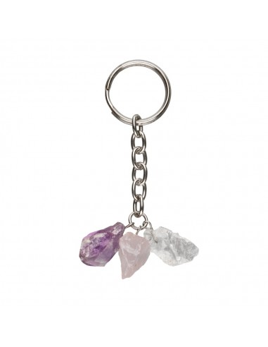 Key Ring Mix Rough Minerals