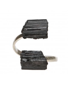 Anello di tormalina grezza...