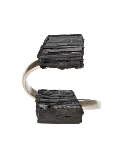 Anillo de Turmalina en Bruto Plata