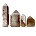 Polished Rutile Quartz Points