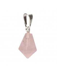 Ciondolo in quarzo rosa a...