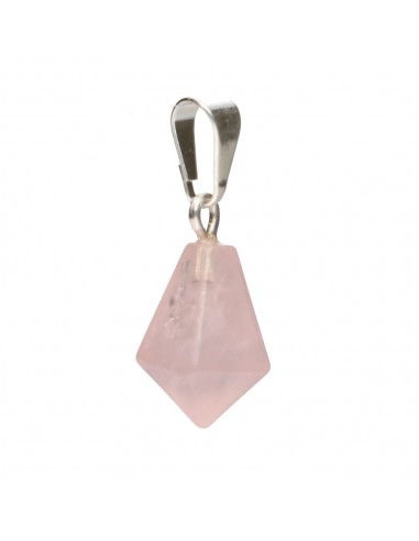 Colgante de Cuarzo Rosa Punta Cónica...