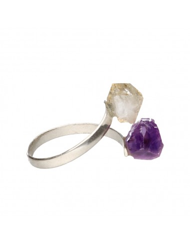 Anello di Ametista e Citrino in Bruto...