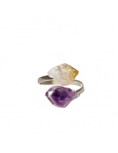 Anello di Ametista e Citrino in Bruto...