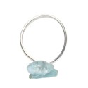 Anello in Acquamarina Grezza in Argento