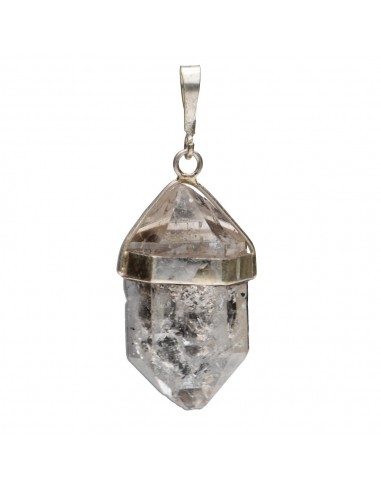 Ciondolo di grande quarzo Herkimer in...