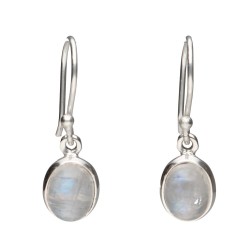 Orecchini Ovale in Pietra Luna in Argento Sterling 925