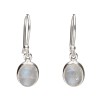 Boucles d'oreilles ovales en argent 925 pierre de lune