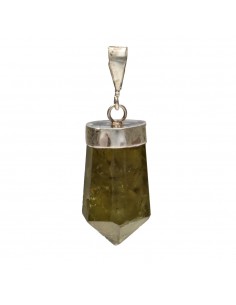 Green Garnet Pendant in 925...