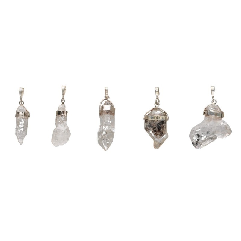Ciondolo in Quarzo Herkimer Piccolo in Argento Sterling 925