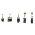Pendentif saphir bleu en argent 925