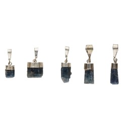 Pendente in Zaffiro Blu in Argento Sterling 925