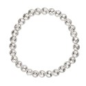 Lava bracelet silver plated 6 mm