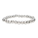 Pulsera Lava baño Plata 6 mm