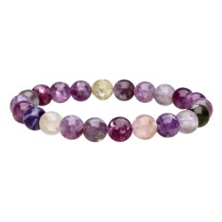 Bracciale in Lepidolite Multicolore 8mm