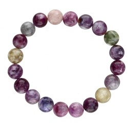 Bracciale in Lepidolite Multicolore Extra 10-11mm