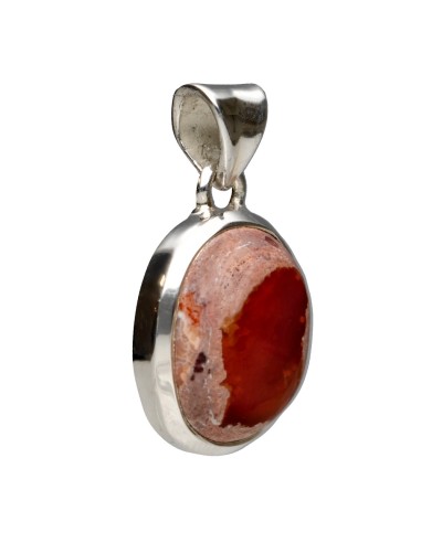 Fire Opal Pendant in 925 Sterling...