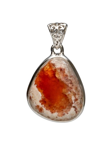 Fire Opal Pendant in 925 Sterling...