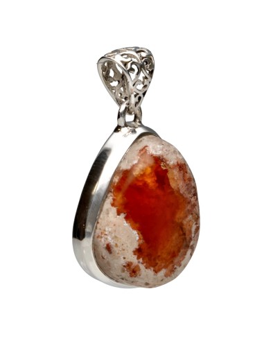 Fire Opal Pendant in 925 Sterling...
