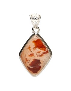 Fire Opal Pendant in 925...