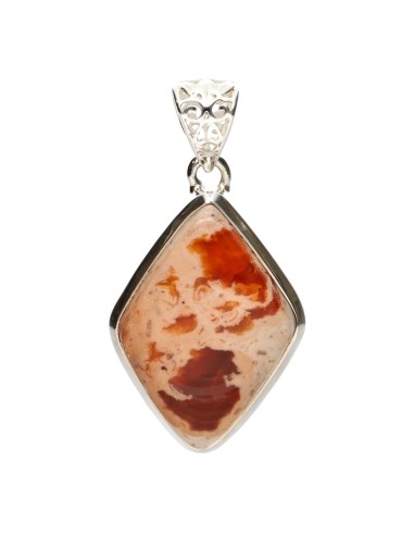 Fire Opal Pendant in 925 Sterling...