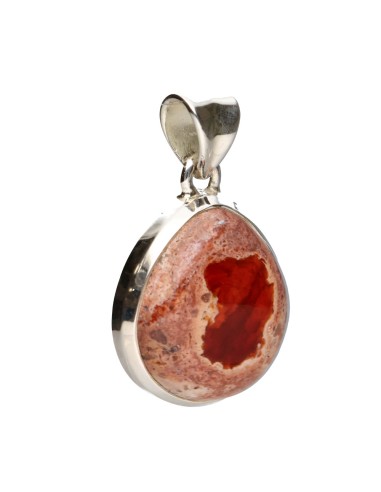 Colgante de Ópalo Fuego en Plata de...