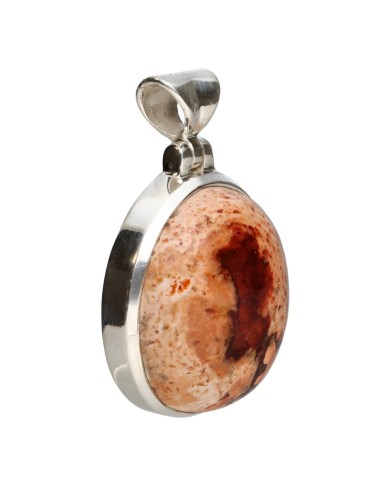 Colgante de Ópalo Fuego en Plata de...