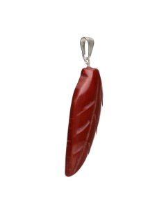 Pendentif feuille en jaspe... 2