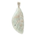 Pendentif feuille d'amazonite