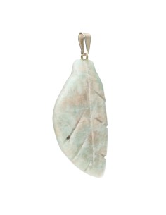 Amazonite Leaf Pendant 2