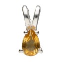 Mini pendentif Citrine en argent 925