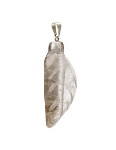 Smoky Quartz Leaf Pendant 2