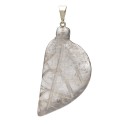 Smoky Quartz Leaf Pendant