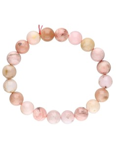 Pulseira de Opala Rosa 10mm 2
